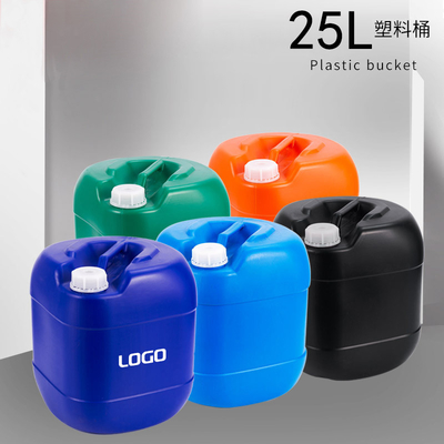 25L Kwadratowy kształt Bębny z tworzywa sztucznego HDPE Chemiczne wiadro z rozdmuchiwaniem z rozdmuchem