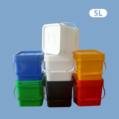 Kwadratowy kształt Bębny z tworzywa sztucznego HDPE Chemiczne plastikowe wiadro Bęben z wiadrem