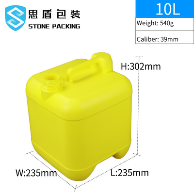 Plastikowy bęben 1,5 kg kwadratowy o pojemności 10 l z uchwytem 360 * 300 * 410 mm