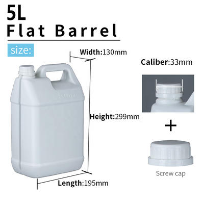 Kaliber 33mm kwadratowy HDPE 5 litrów plastikowy beczka