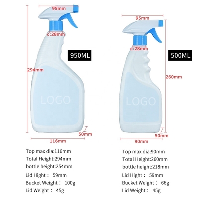 Dysza do domowego detergentu Butelka z rozpylaczem PET 360 stopni
