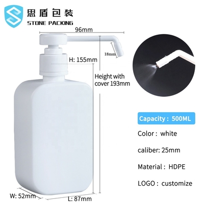 25 mm plastikowy spray HDPE 500 ml butelka dla zwierząt domowych z pompą ISO9001